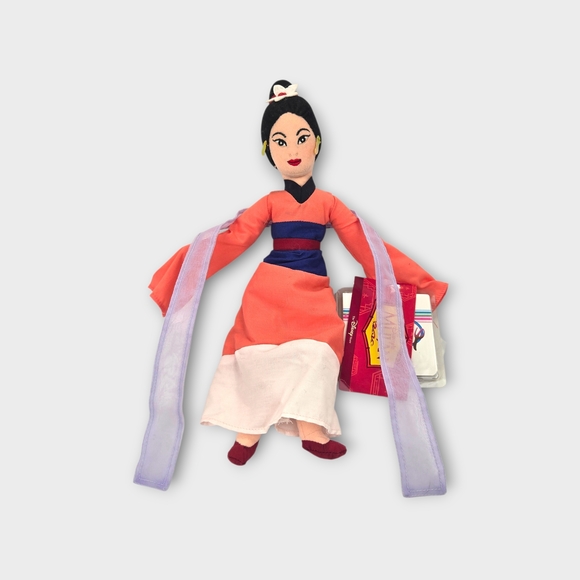 Disney Other - NWT Disney Store TRADITIONAL MULAN PINK Bean Bag Plush Stuffed Doll NEW O9